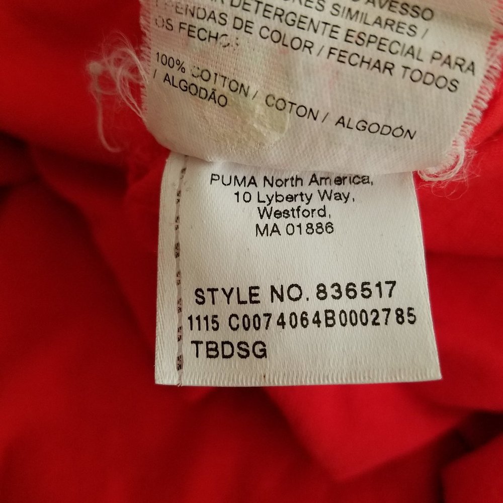 Puma Mens Keeps You Dry Polo Shirt Red/Gray Size Large Style 836517 EUC - Picture 9 of 10